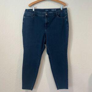 ~ J.Jill 20w Jeggings Premium Flex High Rise Leggings Blue Denim Stretch Plus